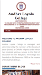 Mobile Screenshot of andhraloyolacollege.ac.in
