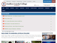 Tablet Screenshot of andhraloyolacollege.ac.in